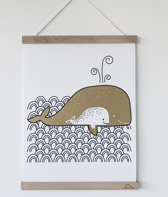 Affiche A4 - La baleine et...