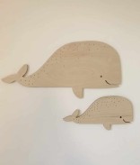 Décoration en bois murale Grand format - La baleine