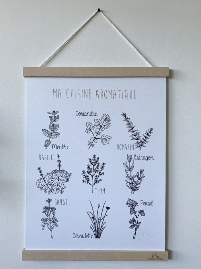 Affiche 30x40 cm - Ma cuisine aromatique