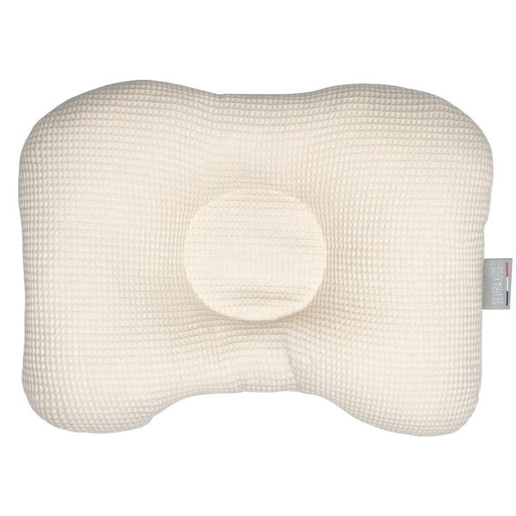 Coussin cale-tête ergonomique en coton, Nid d'abeille