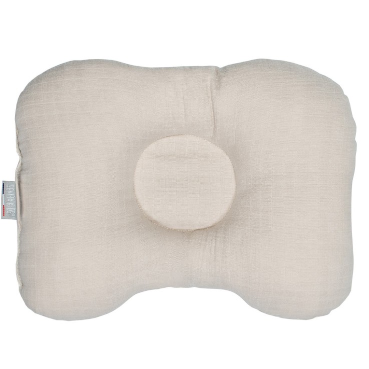 Coussin cale-tête ergonomique en coton, Nid d'abeille