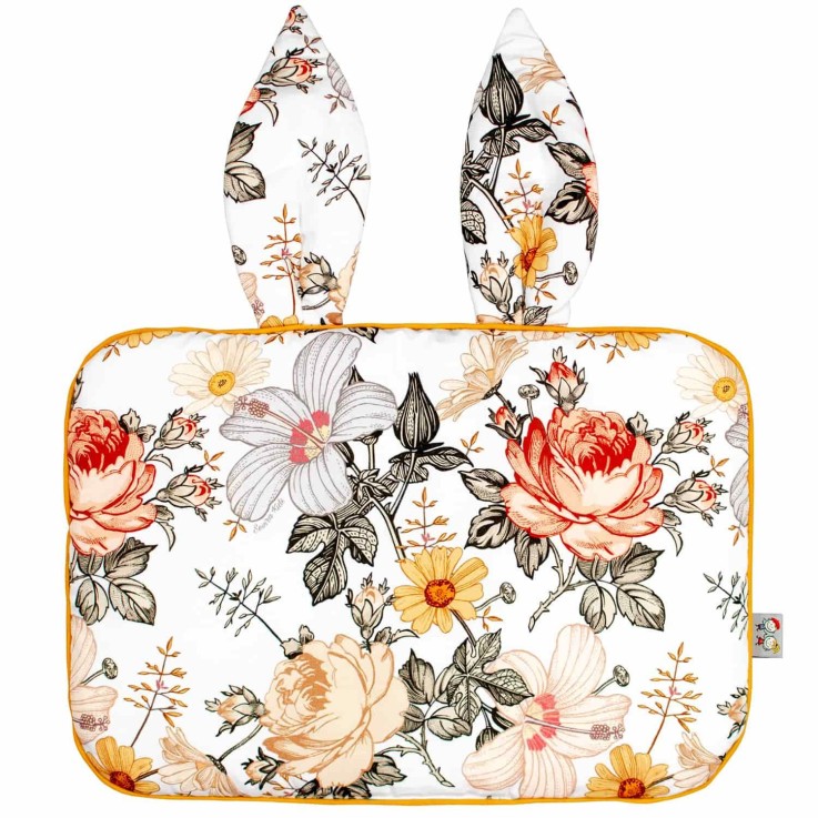 Oreiller extra plat lapin en gaze de coton, Néo Vintage