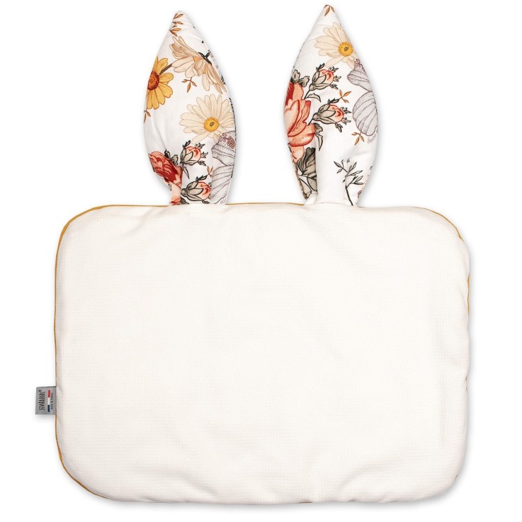 Oreiller extra plat lapin en gaze de coton, Néo Vintage