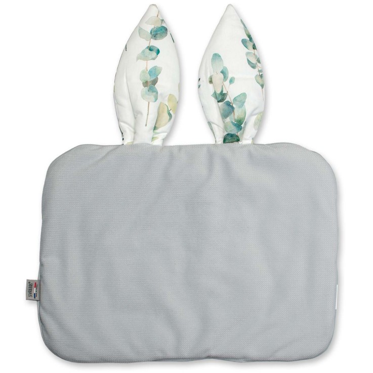 Oreiller extra plat lapin en coton, Eucalyptus