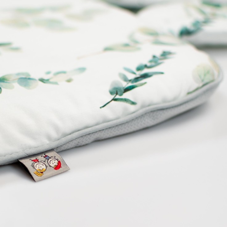 Oreiller extra plat lapin en coton, Eucalyptus