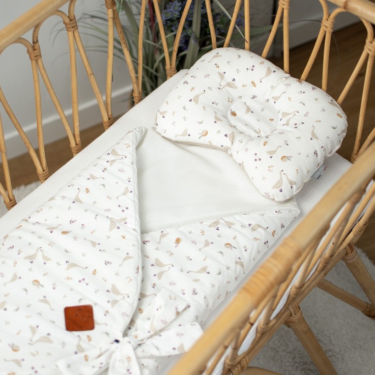 Coussin cale-tête ergonomique en coton, Sidonia