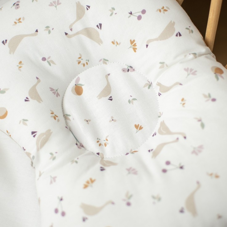 Coussin cale-tête ergonomique en coton, Sidonia