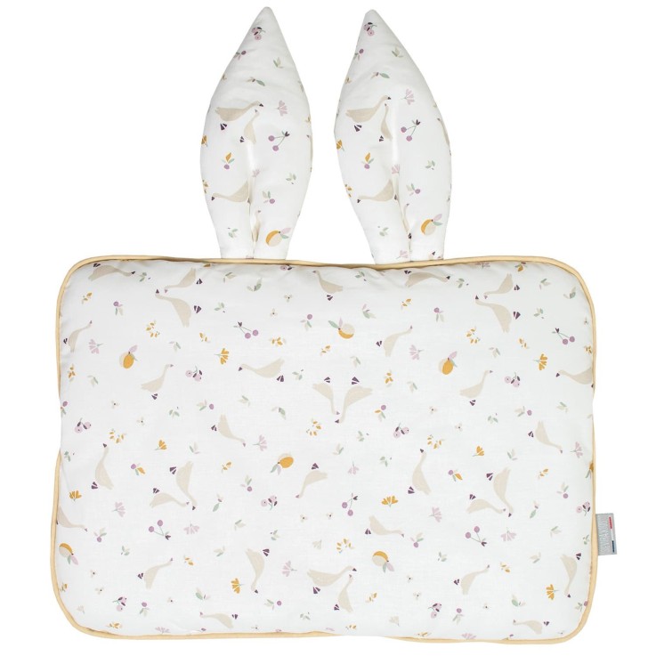 Oreiller extra plat lapin en coton, Sidonia