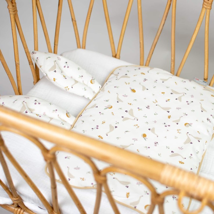 Oreiller extra plat lapin en coton, Sidonia