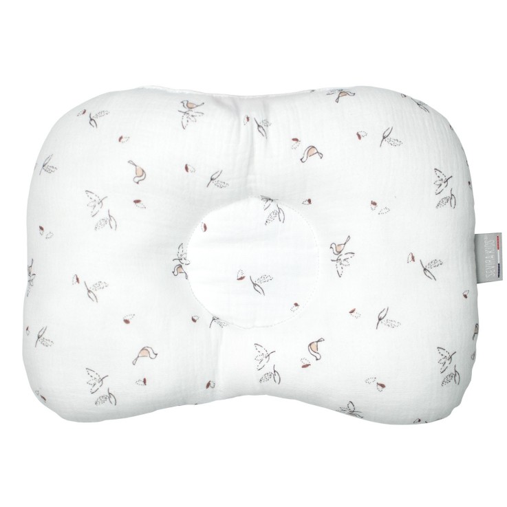Coussin cale-tête ergonomique en gaze de coton, Melody
