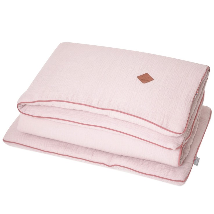 Couette et oreiller prêt à dormir en coton, Jeanne