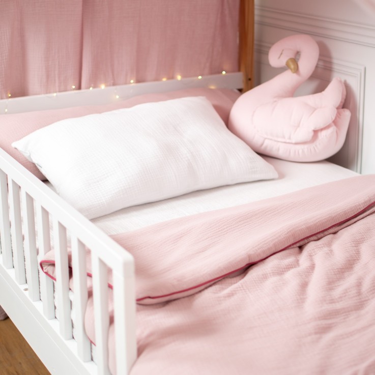 Couette et oreiller prêt à dormir en coton, Jeanne