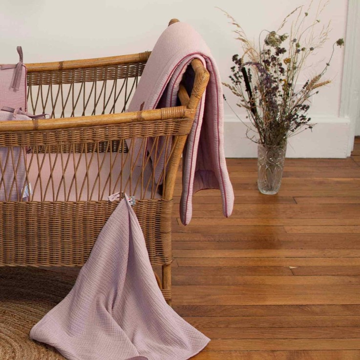 Couette et oreiller prêt à dormir en coton, Jeanne