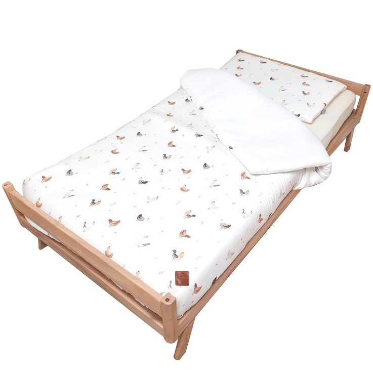 Couette et oreiller enfant prêt à dormir en coton, GALLINA