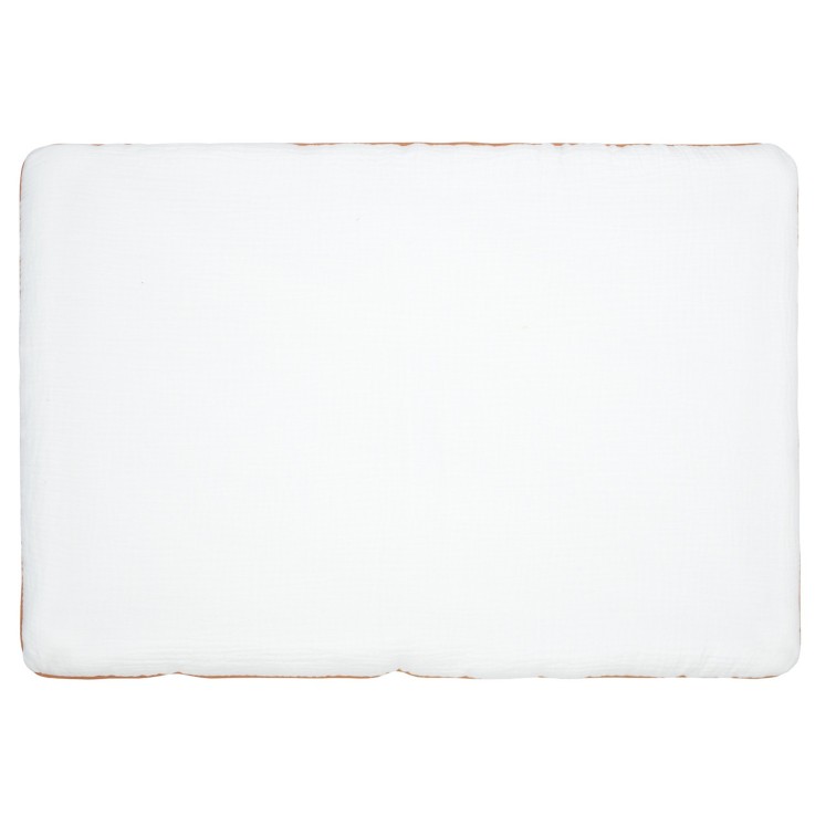 Oreiller plat en gaze de coton, Jeanne