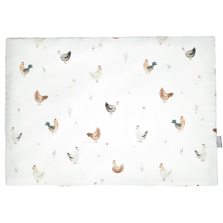 Oreiller plat réversible en satin de coton, GALLINA