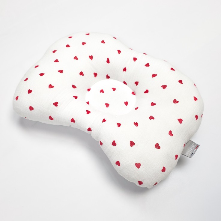 Coussin cale-tête ergonomique en gaze de coton, Lovio