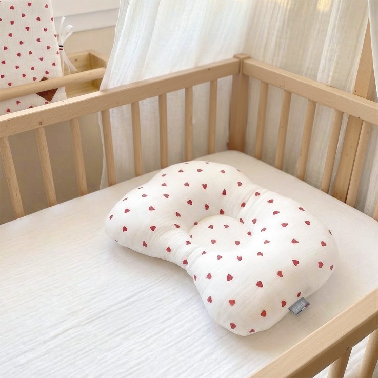 Coussin cale-tête ergonomique en gaze de coton, Lovio