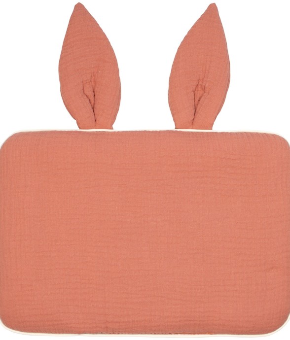 Oreiller plat lapin en gaze...