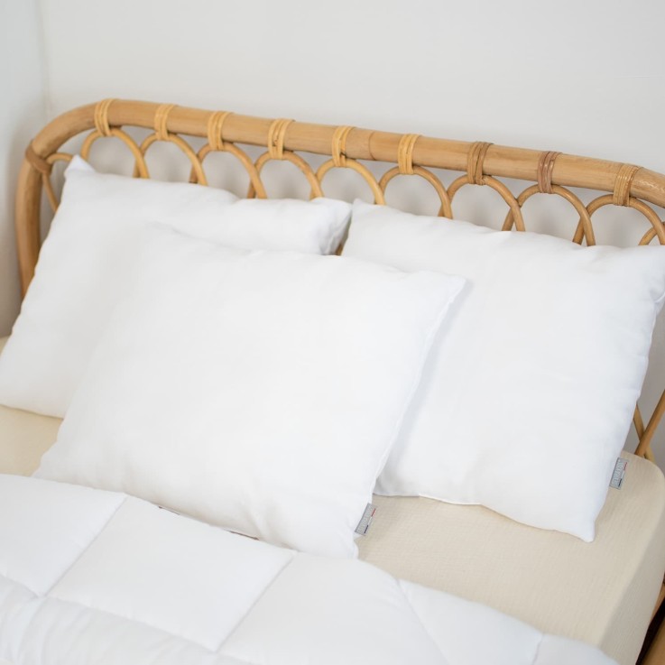 Oreiller en satin de coton moelleux