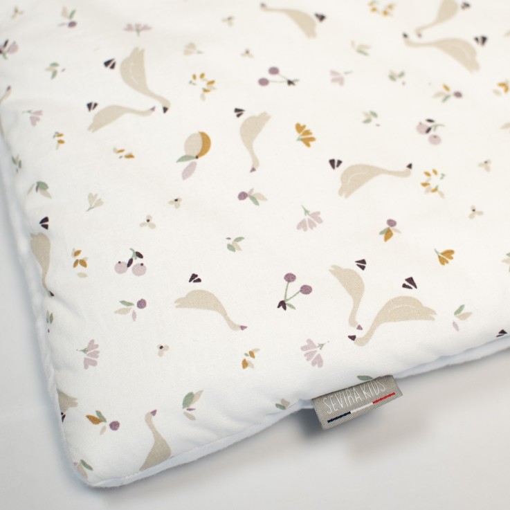 Oreiller plat réversible en coton, Sidonia