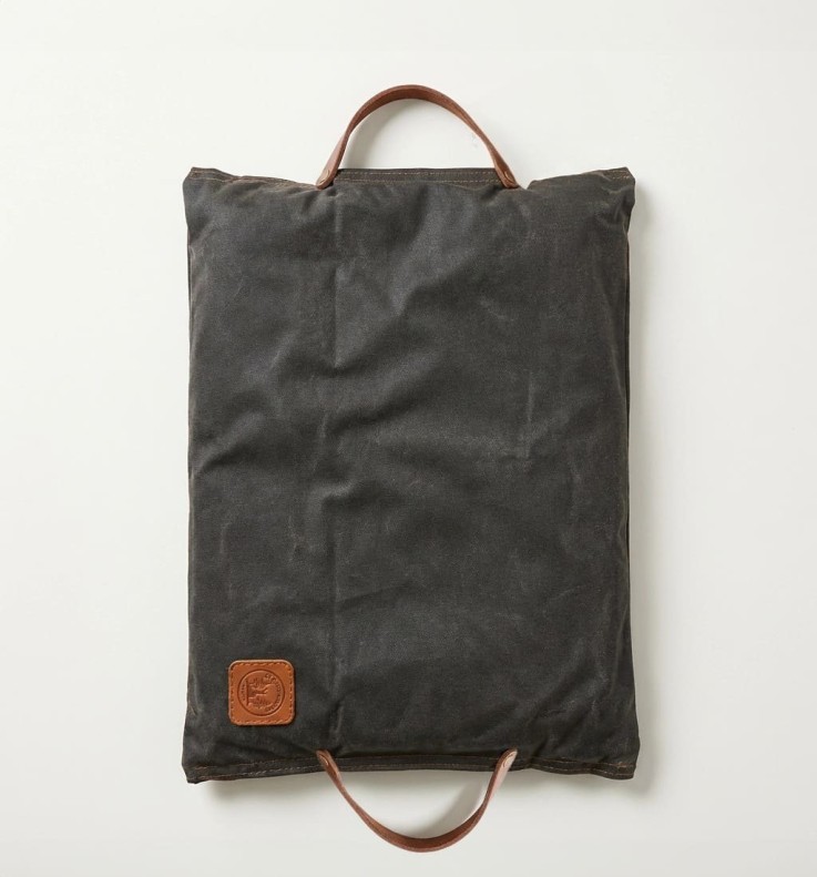 Genouillère en cuir et toile cirée