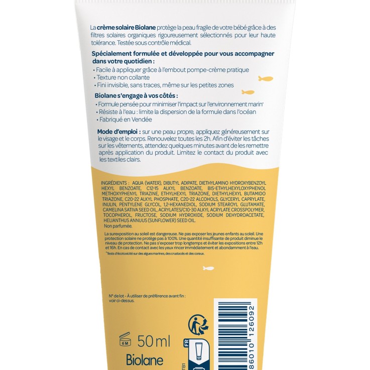 Crème solaire SPF 50 - 50ml