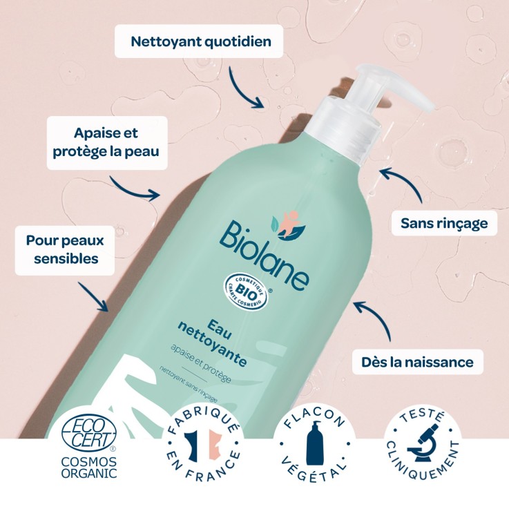 Eau nettoyante certifiée biologique 500ml