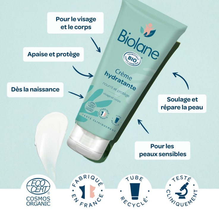 Crème hydratante certifiée biologique 100ml
