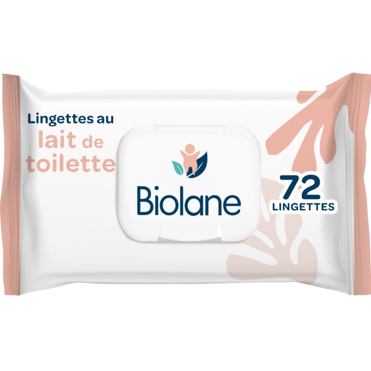 Lingettes au lait de toilette fibres végétales