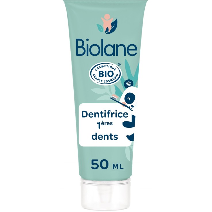 Dentifrice 1ères dents 2 en 1 certifié biologique - 50ml