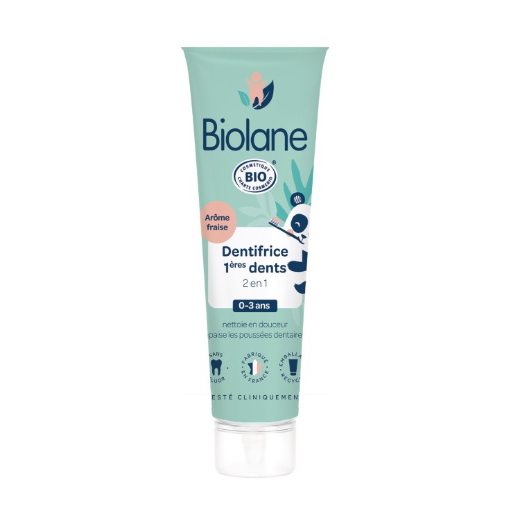 Dentifrice 1ères dents 2 en 1 certifié biologique - 50ml