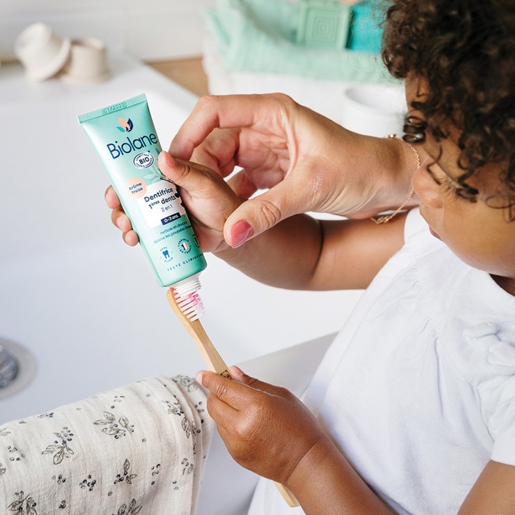 Dentifrice 1ères dents 2 en 1 certifié biologique - 50ml