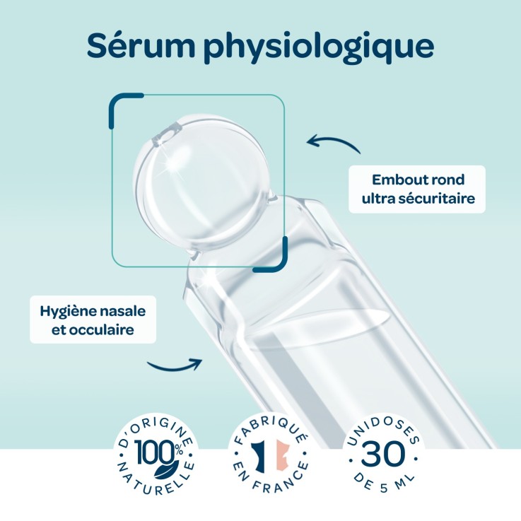 Sérum physiologique en unidoses x30