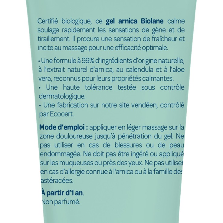 Gel à l'arnica certifié biologique 20ml