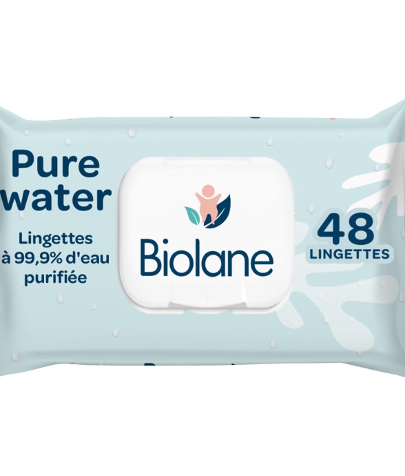Lingettes pure water fibres...