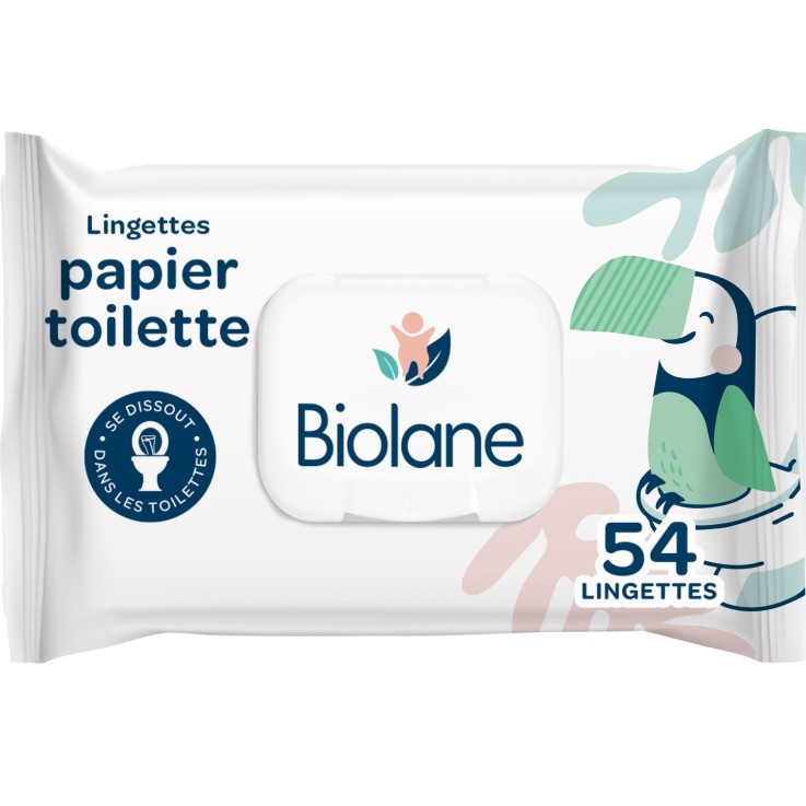 Lingettes papier toilette fibres végétales