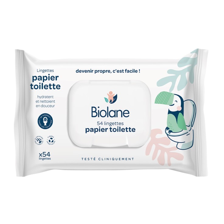 Lingettes papier toilette fibres végétales