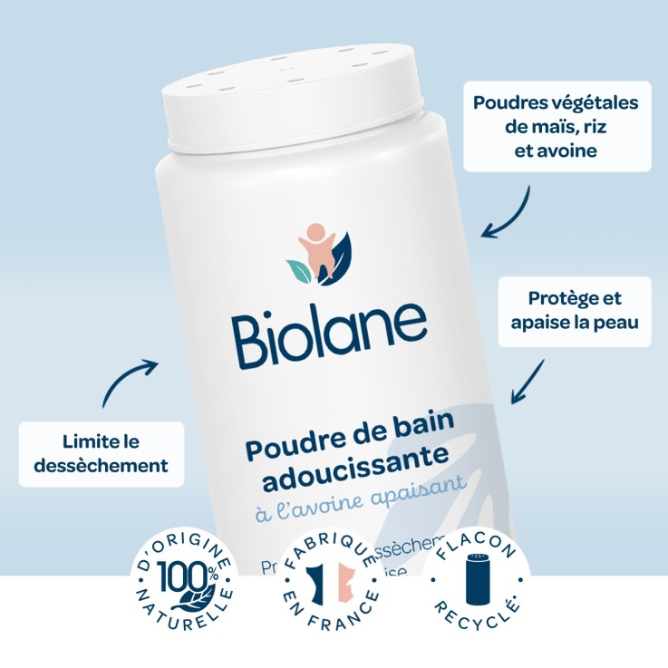 Poudre de bain adoucissante
