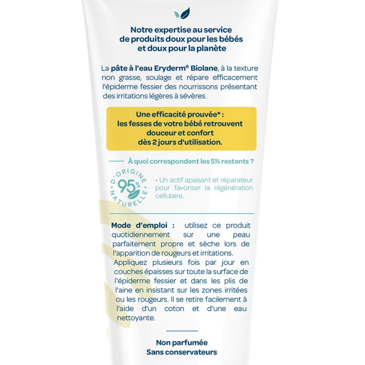 Pâte à l'eau eryderm 75ml