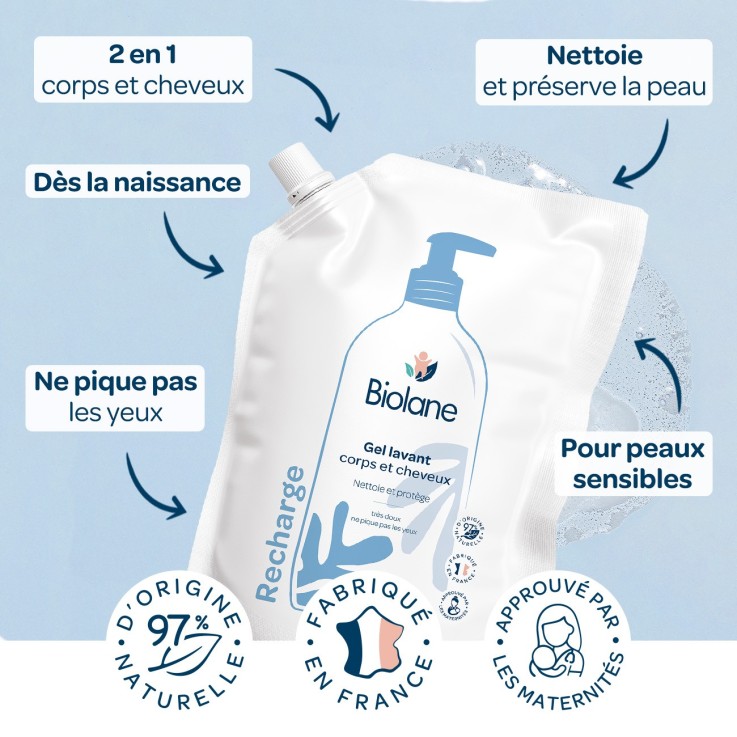 Eco-recharge - gel lavant corps et cheveux