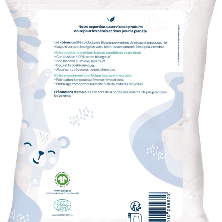 Cotons douceur 100% bio