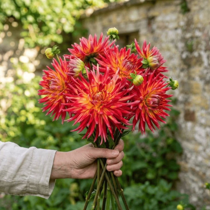 Bulbes à Fleurs Bio - Dahlia Manhattan Island