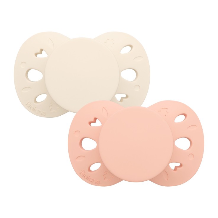 Sucette anatomique blanc et rose