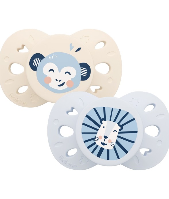 Sucette anatomique bleu et...