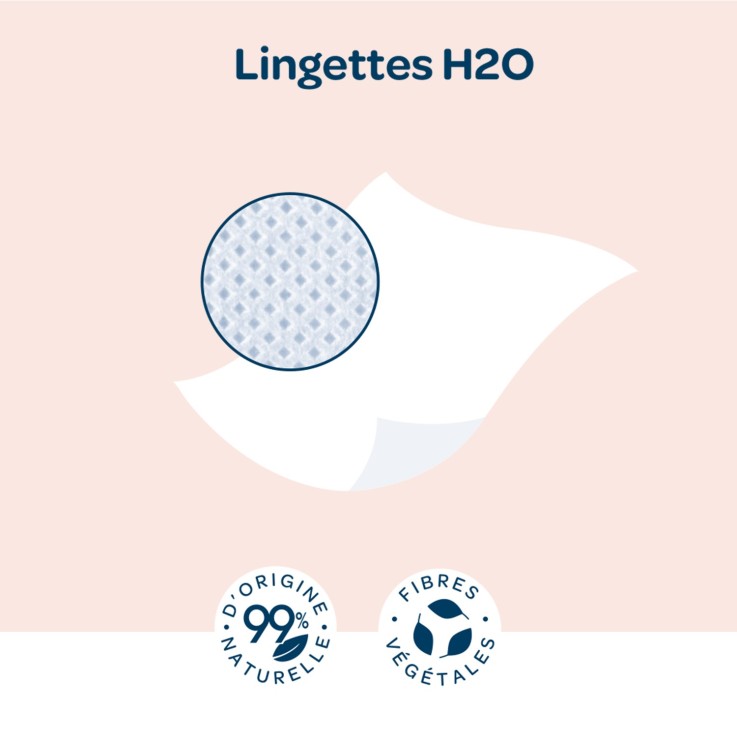 Lingettes épaisses H2O