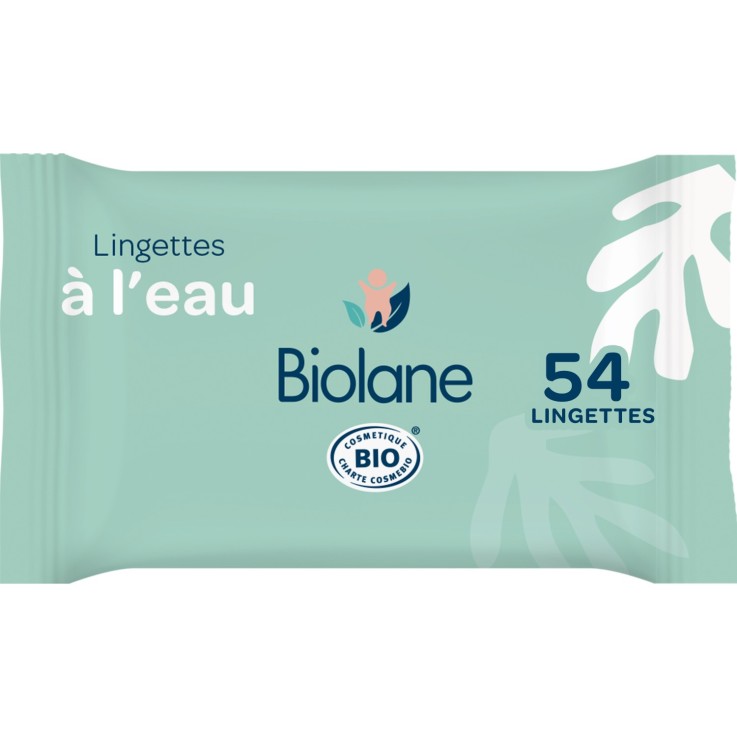 Lingettes à l'eau certifiées biologiques