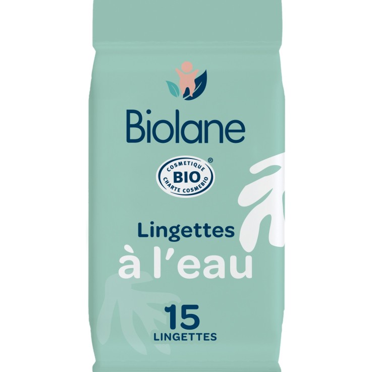 Lingettes à l'eau certifiées biologiques
