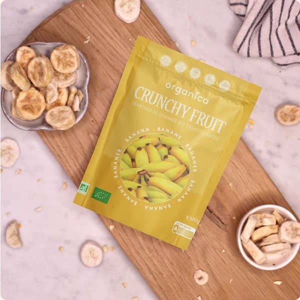 Crunchy Fruit - Banane lyophilisée bio - Sachet de 20g