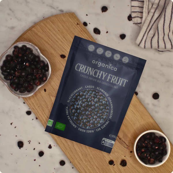 Crunchy Fruit - Cassis lyophilisé bio - Sachet de 25g